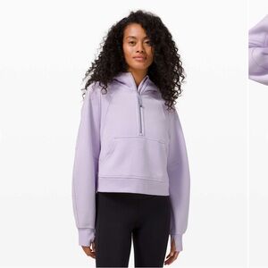Lululemon Scuba Oversized 1/2 Zip Hoodie
Lavender Dew- size M/L